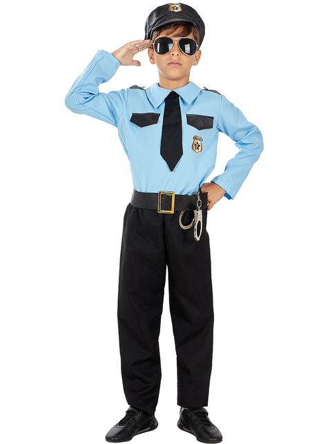 Politi kostume til drenge