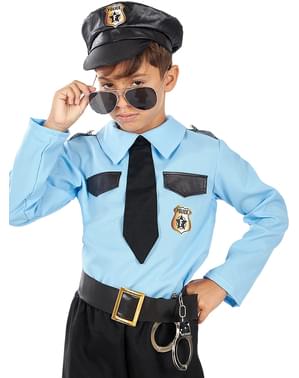 Disfraz de Policia T-8 Primavera Disfraces TuDi Police Patrol para Niños y  Niñas de 8 Años