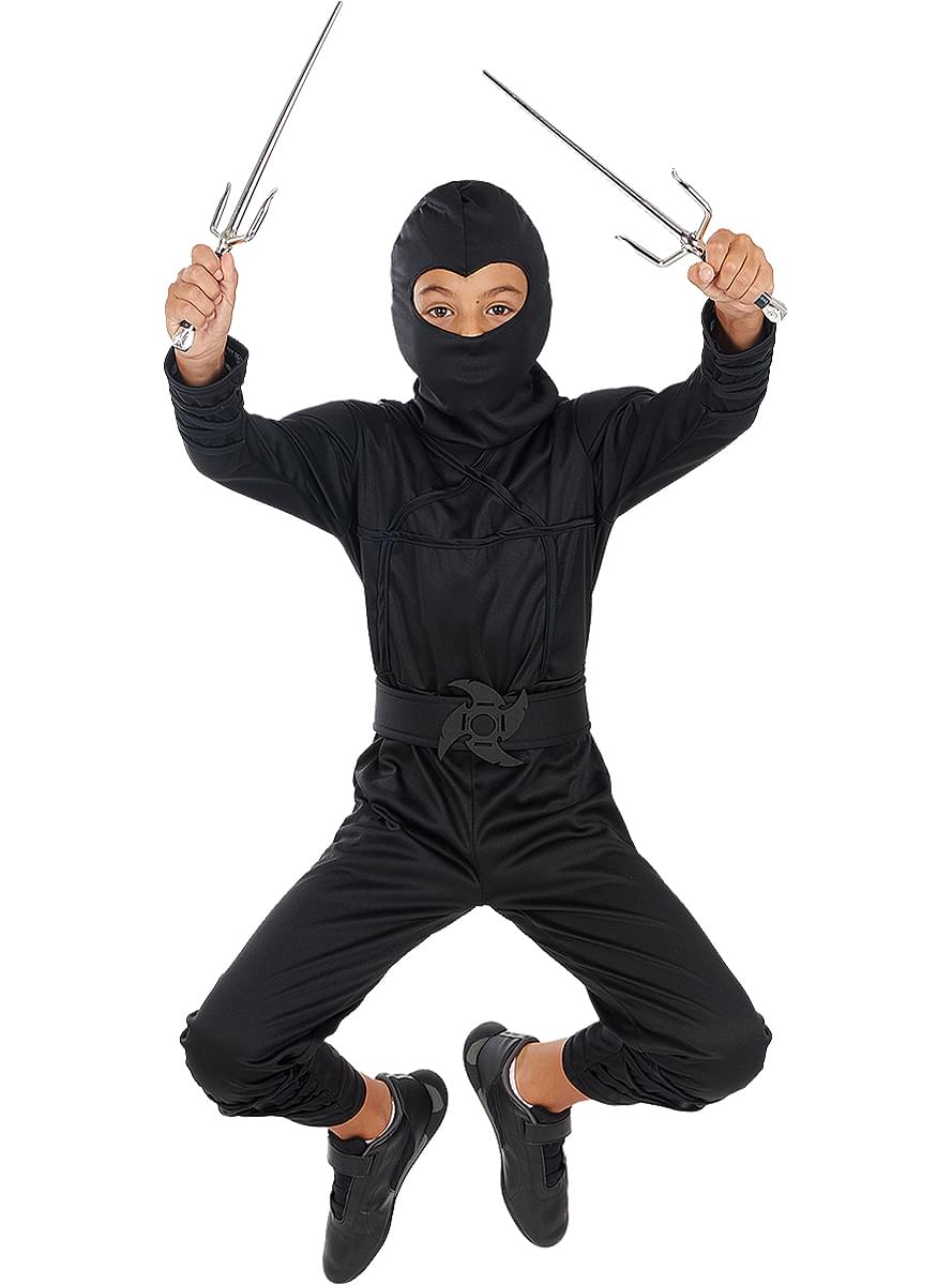 Must ninja kostüüm poisile