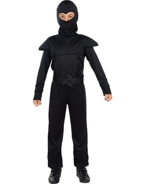 Fato Ninja preto para menino