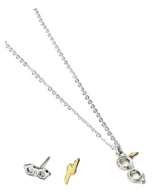 Gåvoset halsband och örhängen Hogwarts - Harry Potter