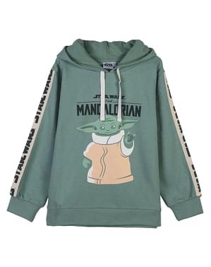 Hoodie The Mandalorian Baby Yoda fyrir börn