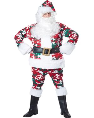 Disfraz de Santa Claus camuflado para hombre