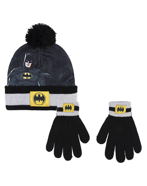 Batman Hat and Gloves for Boys