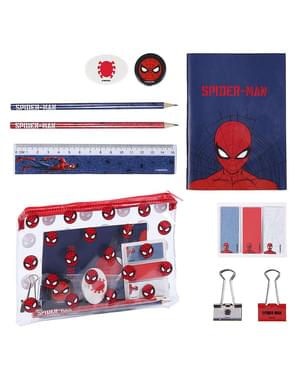 Conjunto de papelaria de Homem-Aranha para menino