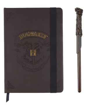 Hogwarts notesbog og tryllestav - Harry Potter