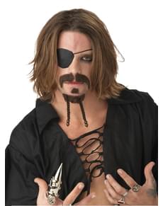 Men's Intrepid Pirate Goatee and Moustache Kit