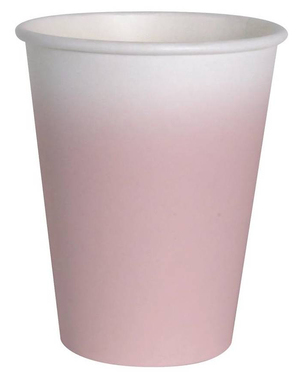 8 virág alakú Csésze Világos Rózsaszínben