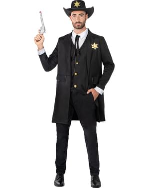 Sheriff kostume til mænd plusstørrelse