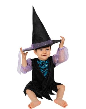 Enterito tipo bata de disfraz de bebé para Día de Brujas de