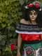 Costume da Dia de los Muertos Mexico da donna taglie forti