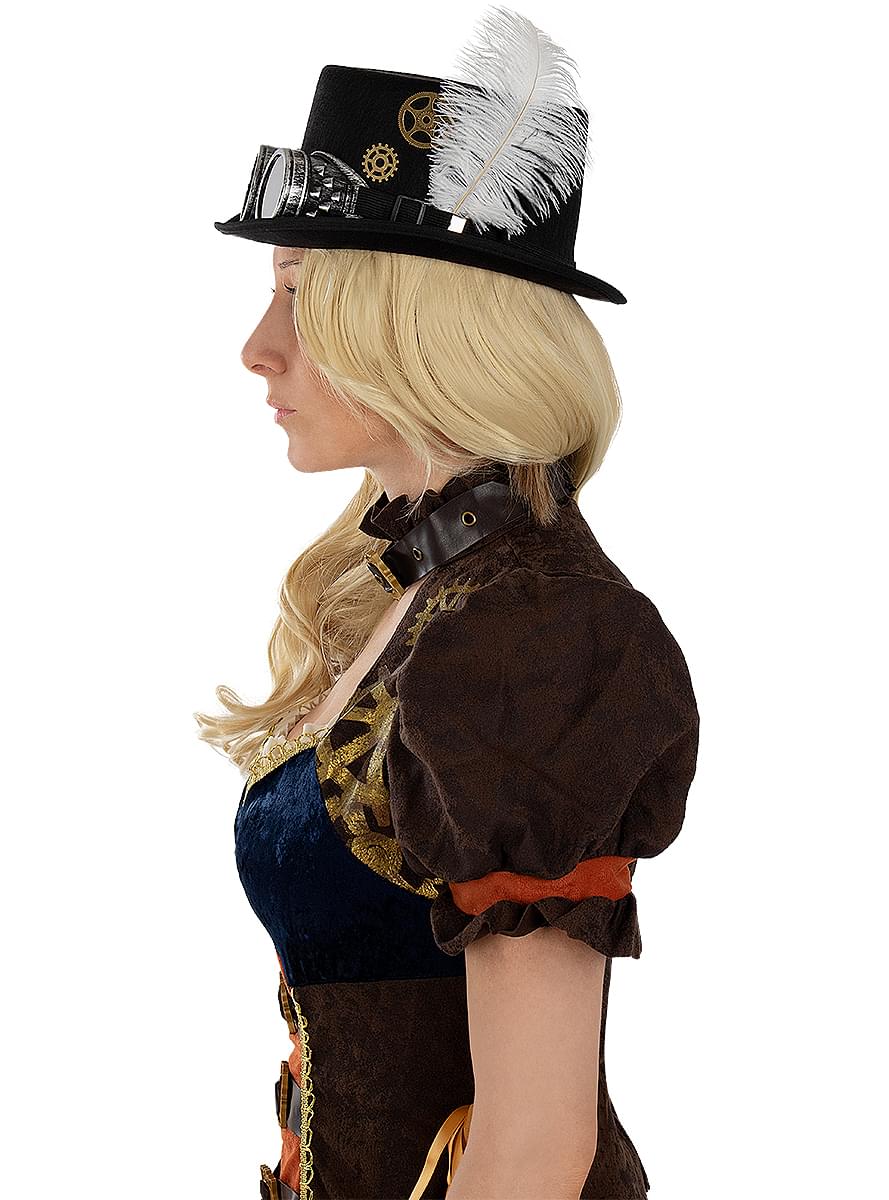 Steampunk klobuk z očali 