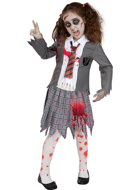 Zombie Student Costume for Girls
