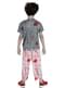 Zombie rugby player costume for kids