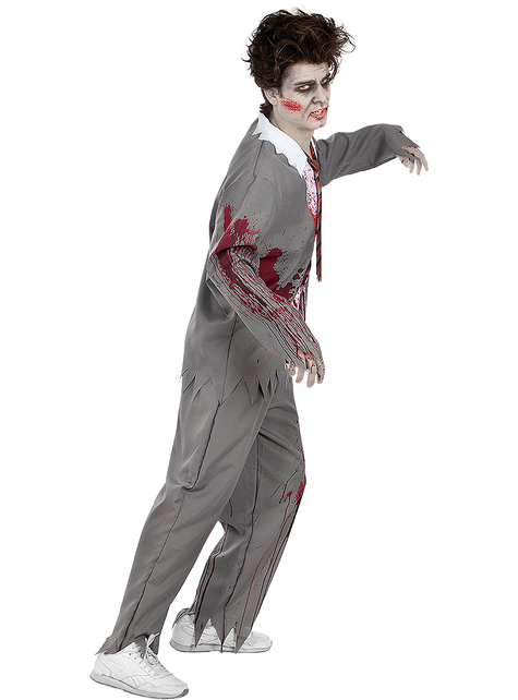 Zombie-Student Kostüm für Herren in großer Größe