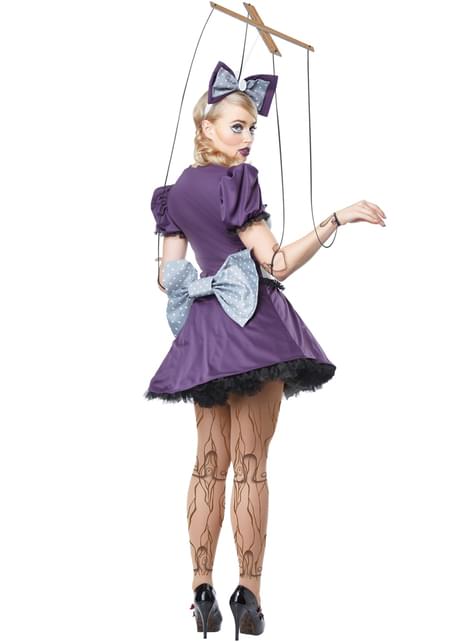 Super Marionette met touwtjes Kostuum voor vrouw. Volgende dag geleverd WY-08