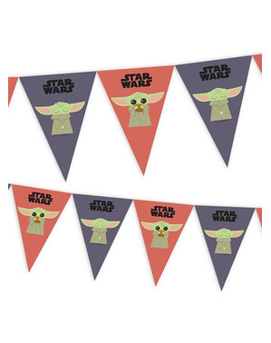Banderines de Baby Yoda The Mandalorian