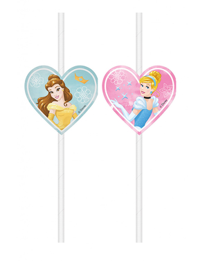 4 Disney Princess Straws
