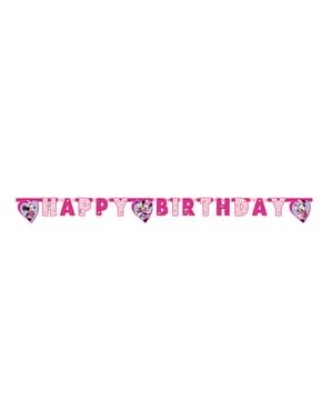 Banner Minnie Mouse „Happy Birthday“