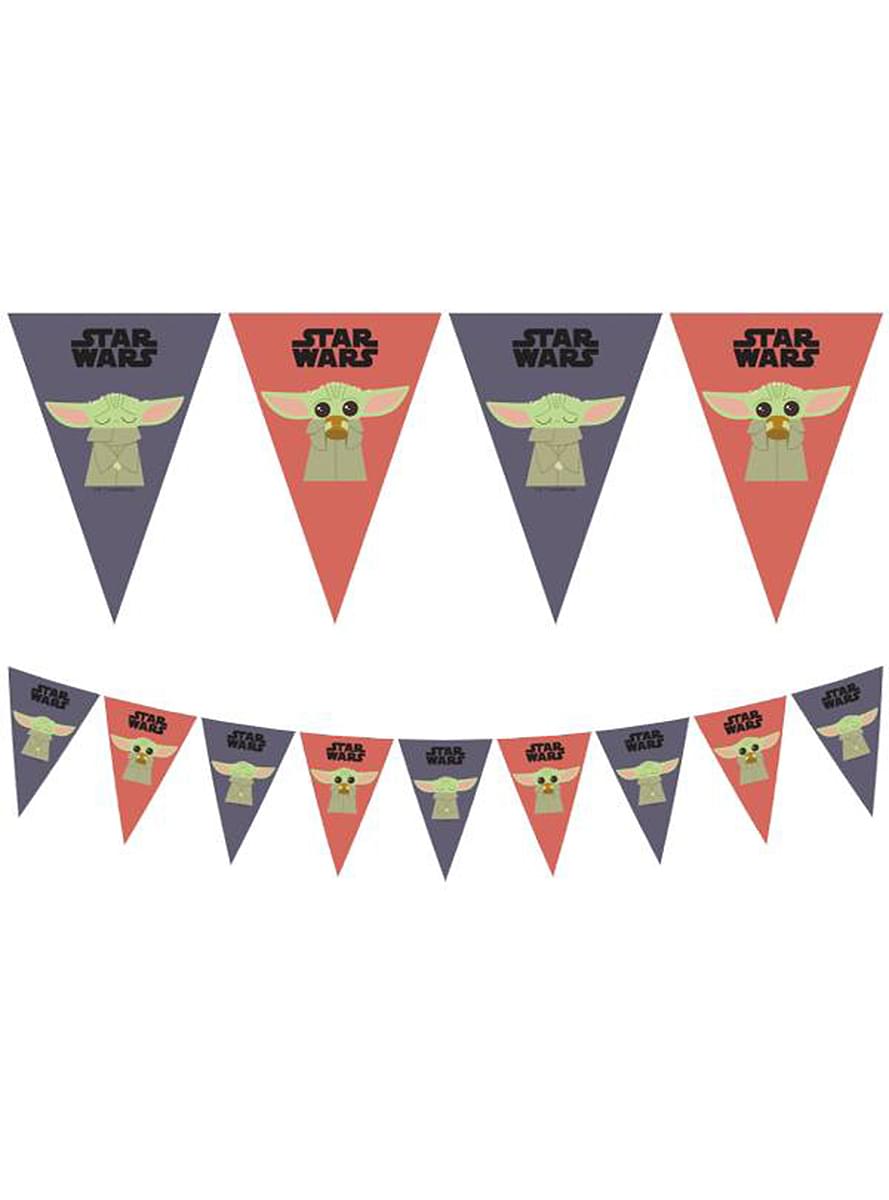 Baby Yoda The Mandalorian viseče zastavice