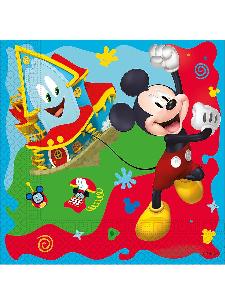 20 Mickey Mouse Napkins (33x33 cm) - Club House