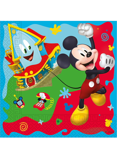 20 serviettes Mickey Mouse (33x33 cm) - Club house