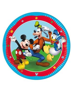 8 Mickey Mouse tallerkener (23 cm) - Klubhus