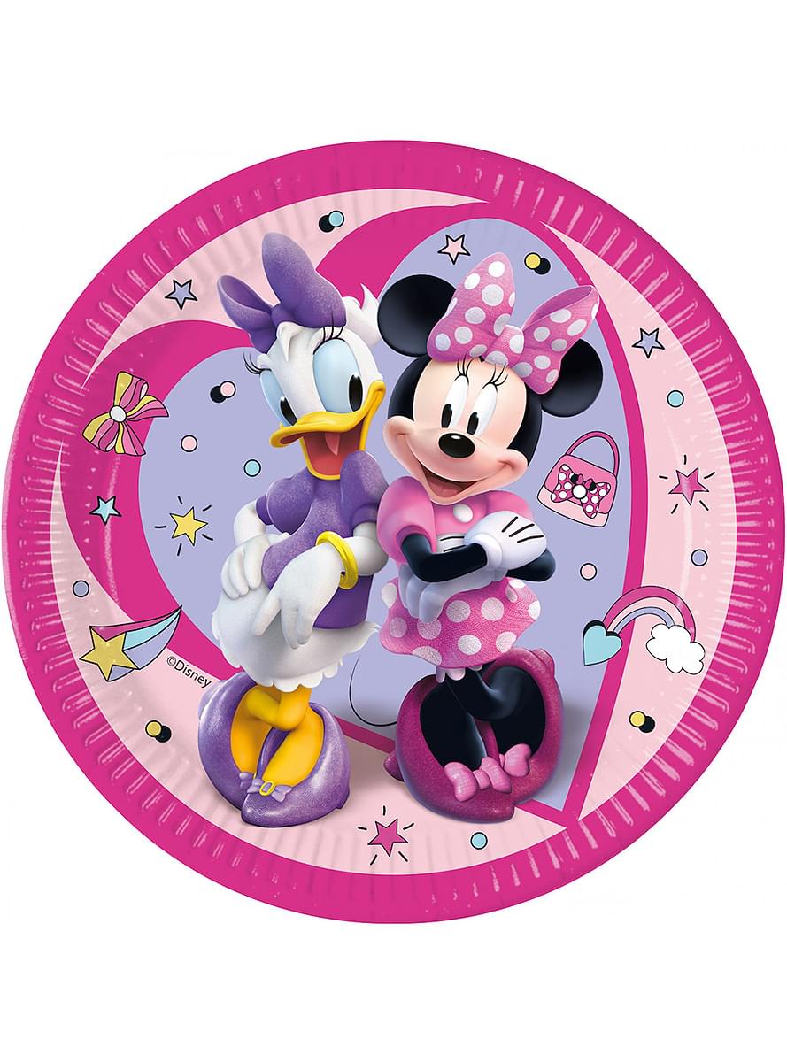 8 Minnie Mouse Plates (23cm)