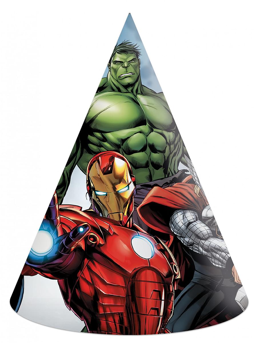 6 The Avengers Party Hats