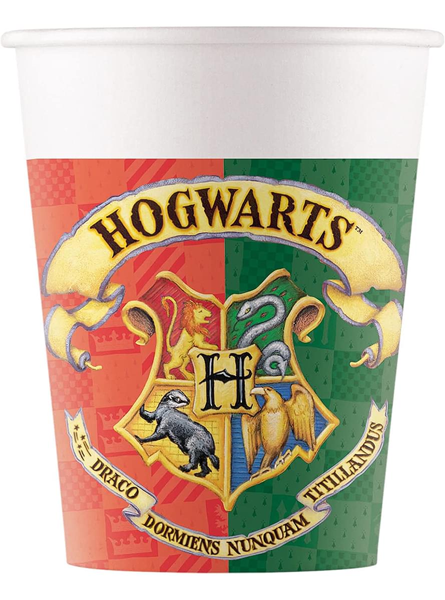 8 copos de Harry Potter - Hogwarts Houses