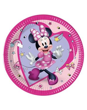 8 platos de Minnie Mouse (20cm)