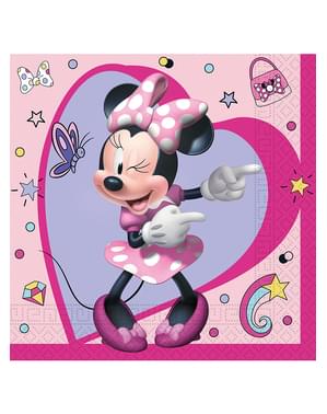20 guardanapos de Minnie Mouse (33x33 cm)