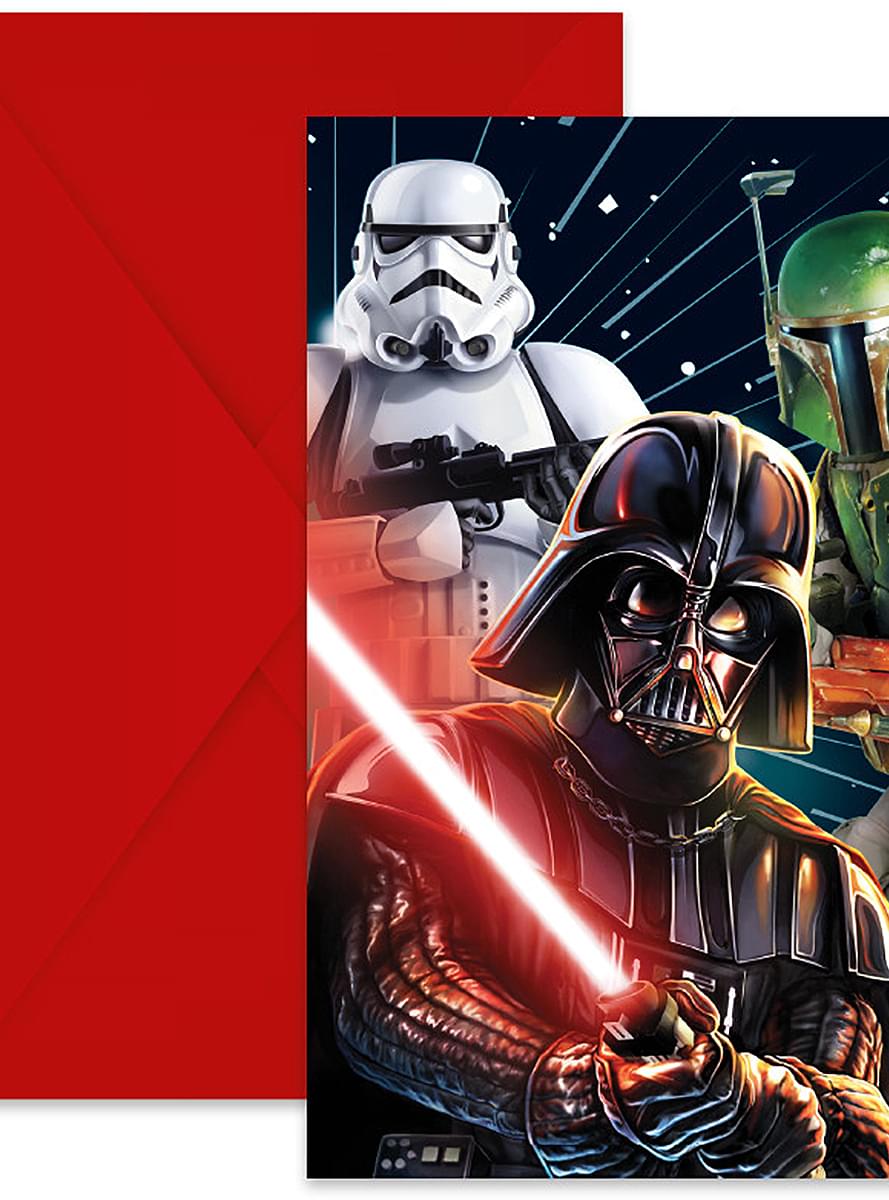 6 приглашений Star Wars