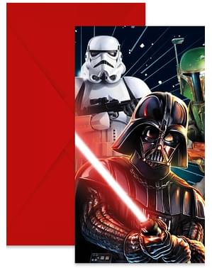 6 приглашений Star Wars