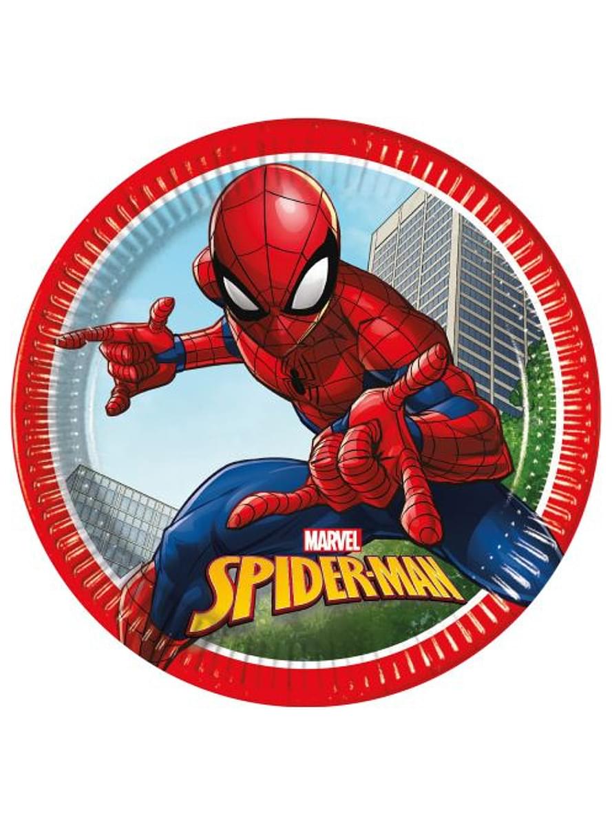 8 assiettes Spiderman (23cm) - Marvel