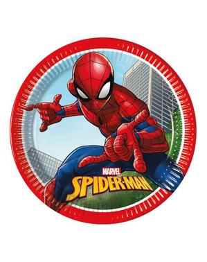 8 platos de Spiderman (23cm) - Marvel