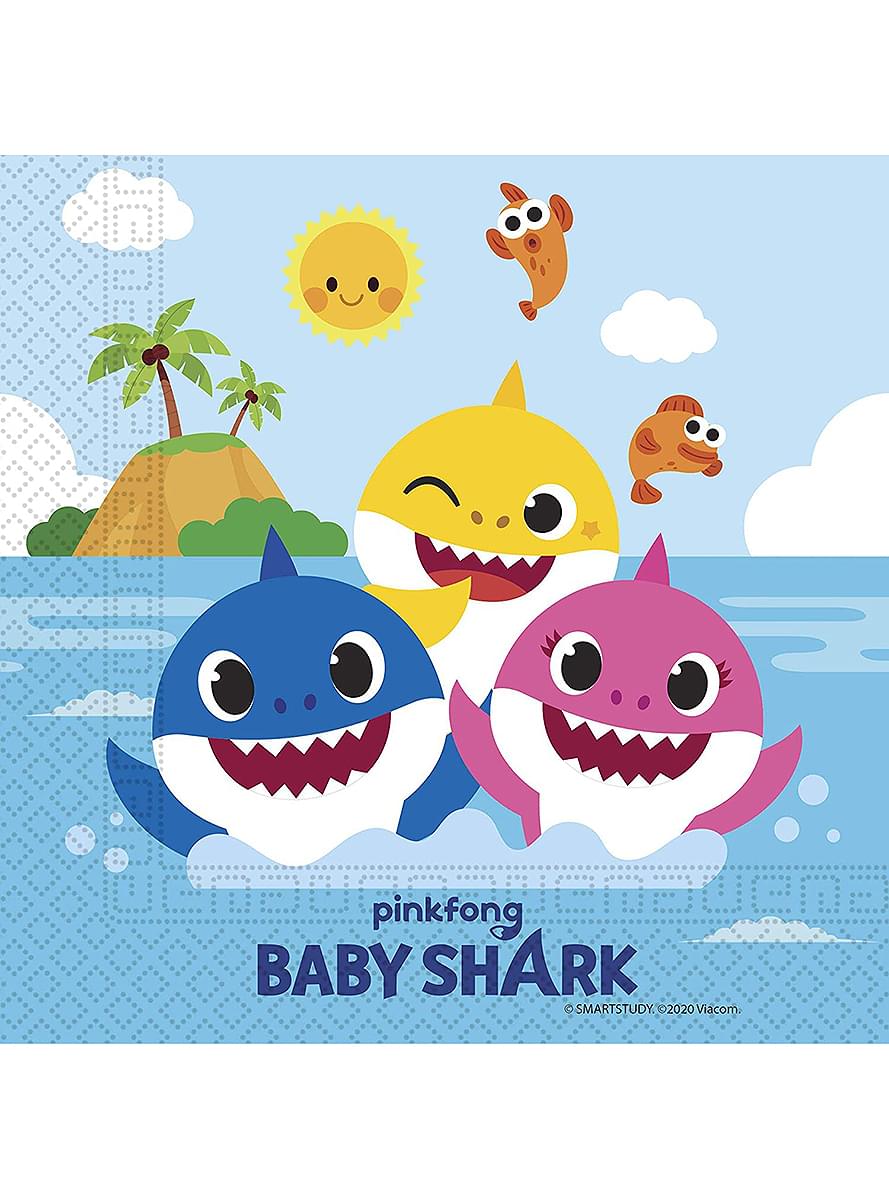 20 салфетки Baby Shark (33x33 см)