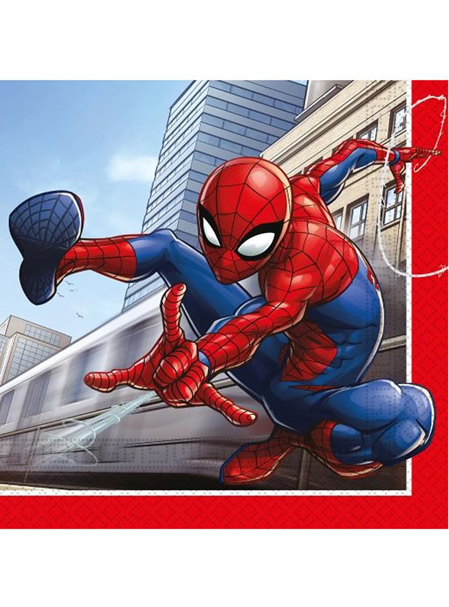 20 Spider-Man Napkins (33x33 cm) - Marvel
