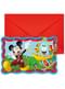 6 invitaciones de Mickey Mouse - Club House