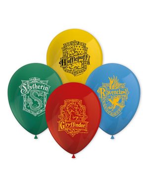 8 globos de Harry Potter (28 cm) - Hogwarts Houses