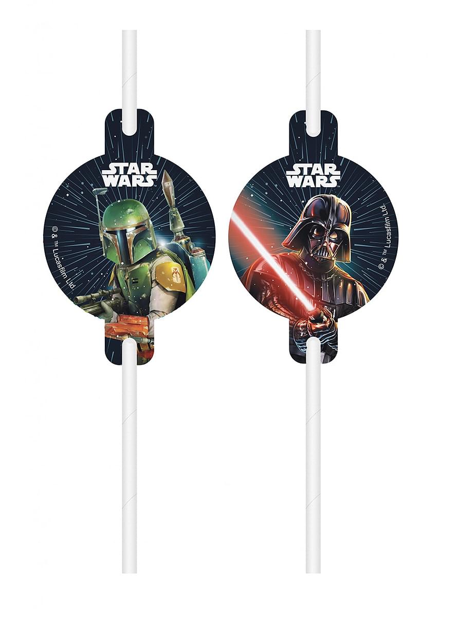 4 pailles Star Wars