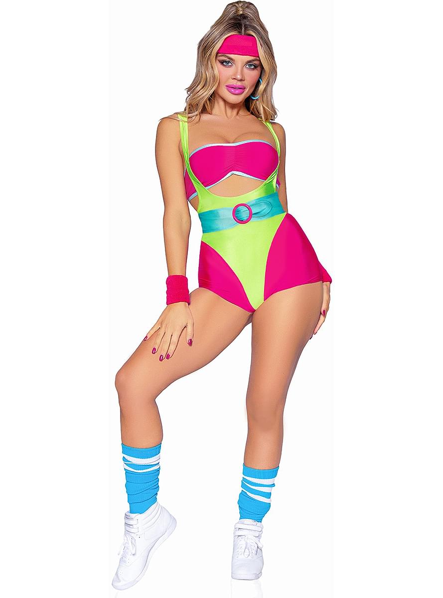 80's Aerobic Kostyme For Dame 