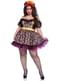 Colourful La Catrina Costume for Women Plus Size - Leg Avenue