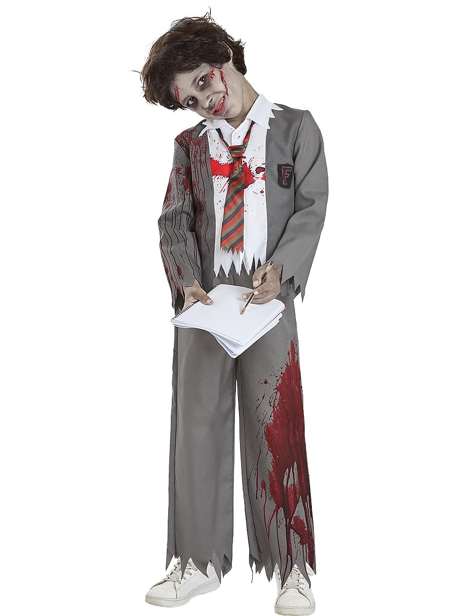 Vaikų zombių studento kostiumas