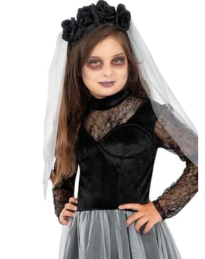 Disfraz de novia fantasma para niña