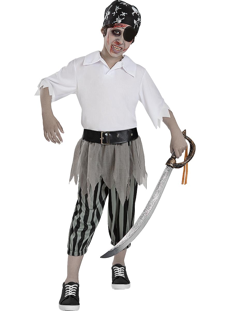 Maskeraddräkt pirat zombie för barn