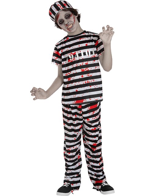 Zombie Prisoner Costume for Boys