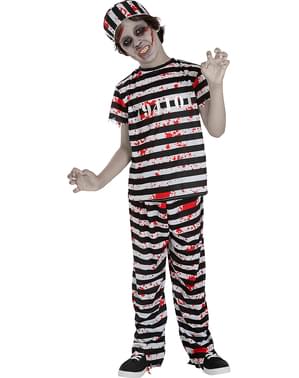 Disfraz de prisionero zombie para niño