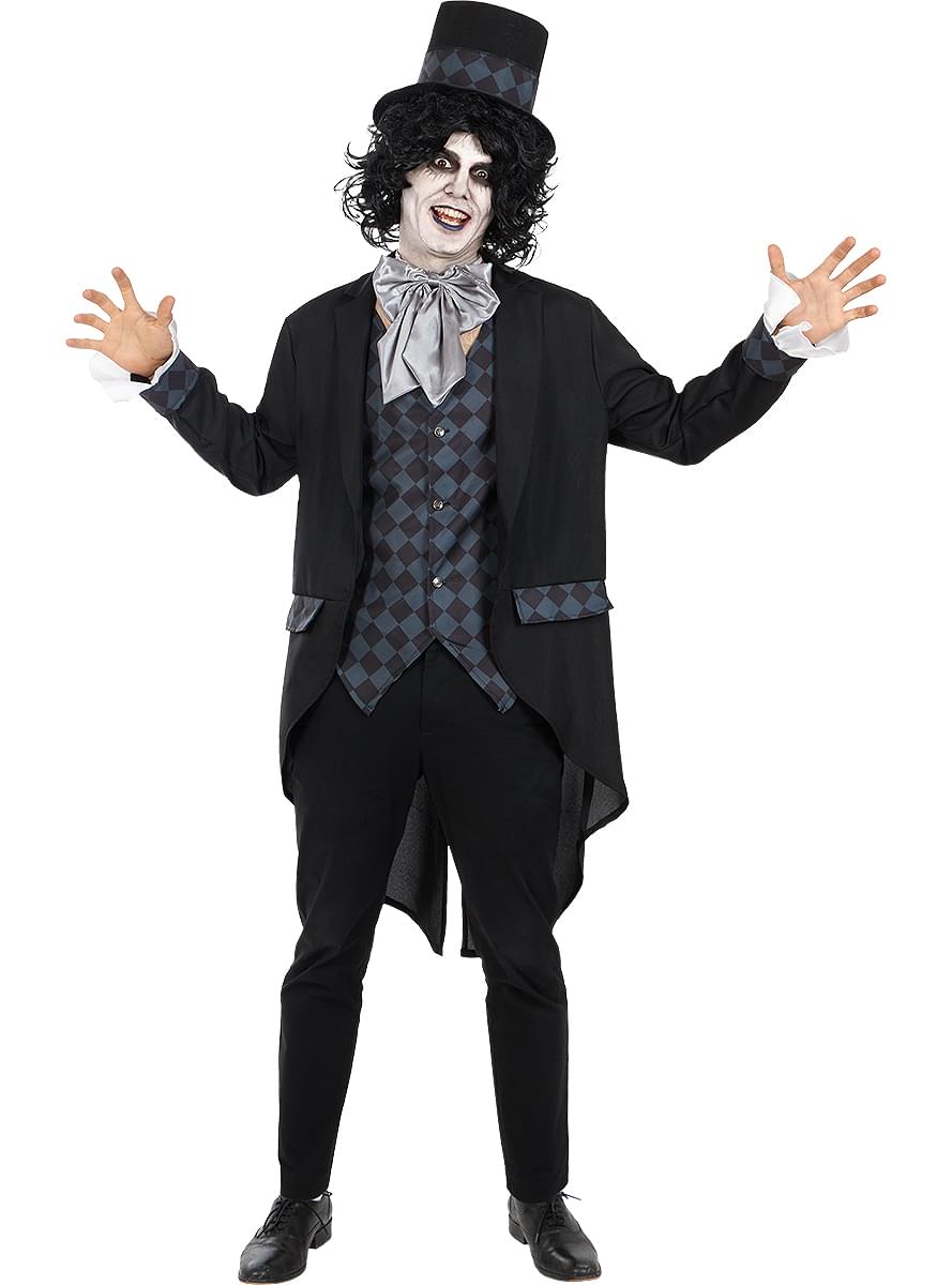 Dark Mad Hatter kostum za moške večje velikosti 