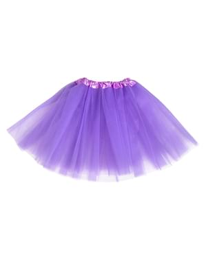 Dievčenská tylová sukňa tutu - fialová